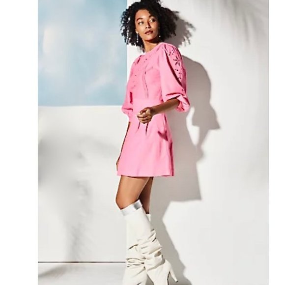 HAPPY X  NATURE CARA EYELET DRESS SIZE 18 - Picture 3 of 3